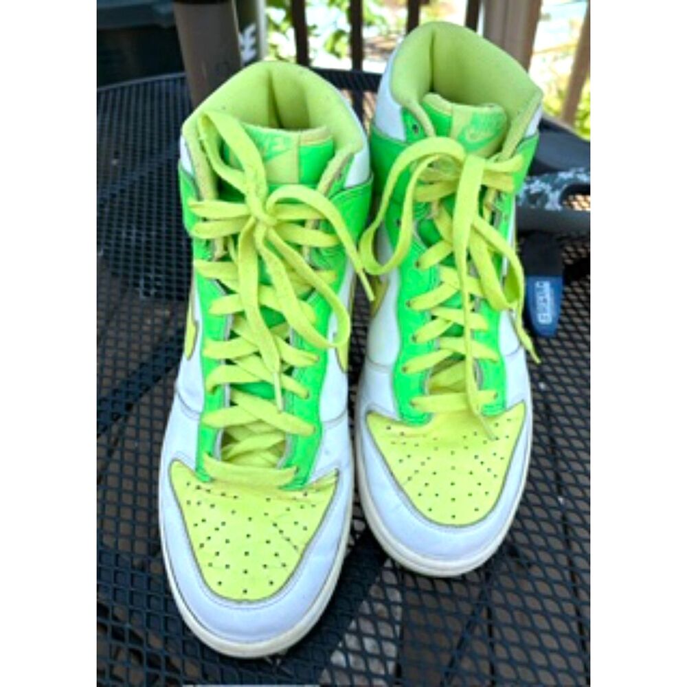 Nike Dunk High Neon Green & Yellow Men's Size 9.5